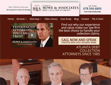 Tablet Screenshot of collectionattorneyatlanta.com